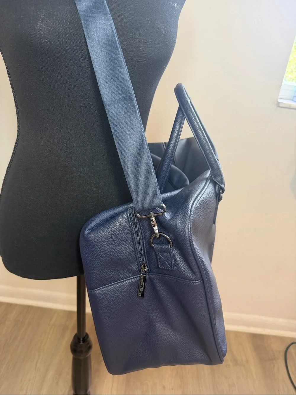 Polo by Ralph Lauren Navy Pebbled Leather Bag